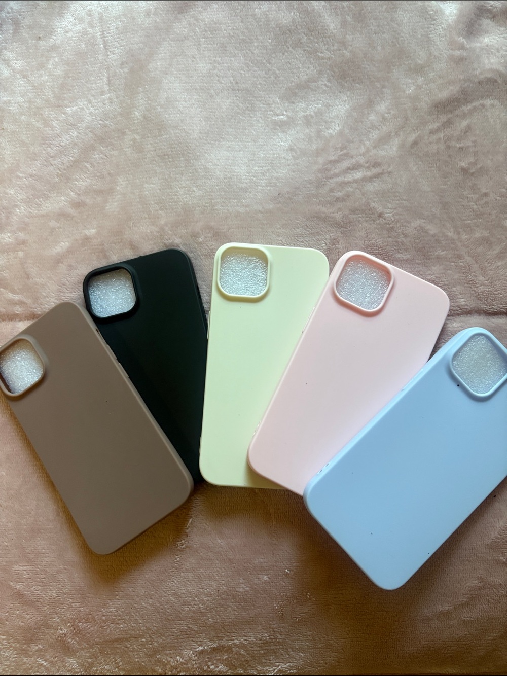 Soft Silicone Phone Case Pack — Pastel & Neutral Colors